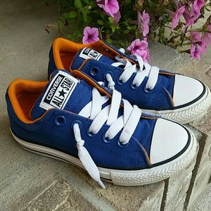 boys orange converse